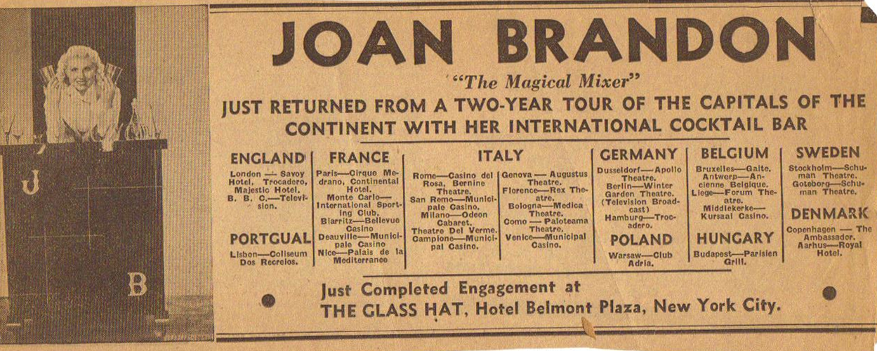 JoanBrandonEurope Tour